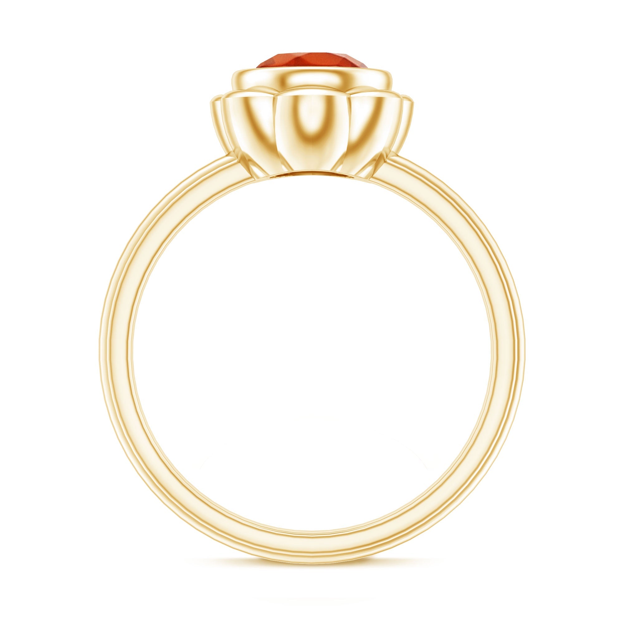 1.5 Carat Real Fire Opal Flower Engagement Ring